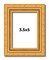 3.5x5 Museum-Quality Picture Frame with UV-Resistant Acrylic & Acid-Free Backing, Available in 4 Finishes - Gold, Silver, Bronze, and Black